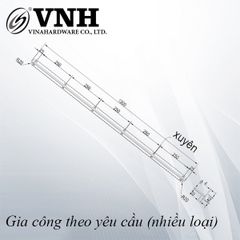 Thanh chống mo chữ T đầu oval, sơn đen tĩnh điện - VNH40850