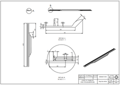 Tay nắm hợp kim nhôm nhẹ, màu vàng đồng Vinahardware -HD0401Y2400