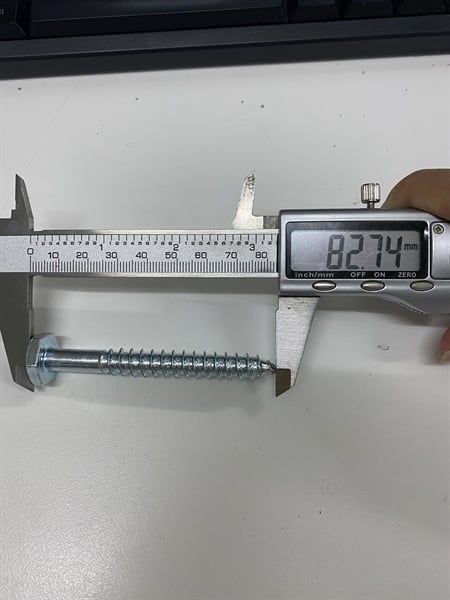 Vít phong M10 đầu lục giác ngoài, màu trắng-ZP1080