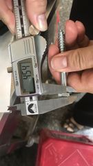 Vít phong M8 đầu lục giác ngoài, màu trắng-ZP860