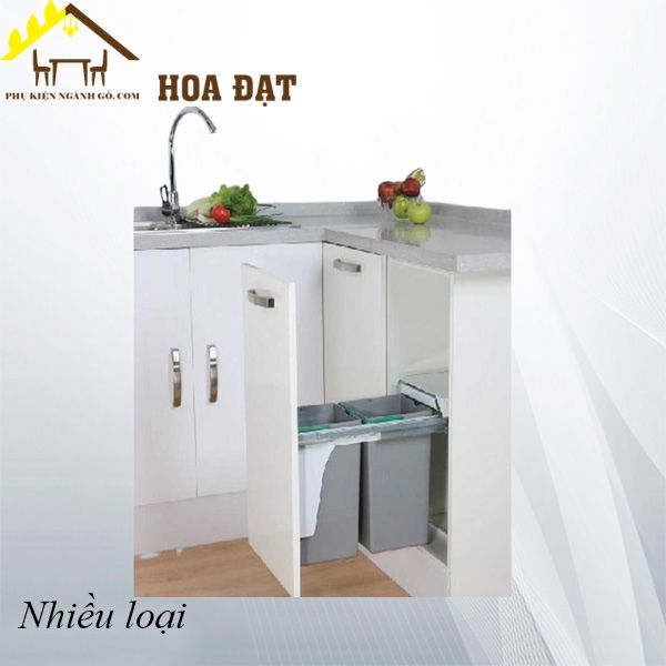 Thùng rác đôi âm tủ cánh kéo - VNH300