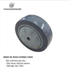 Bánh xe nhựa không càng đường kính 100mm Vinahardware - CT100K