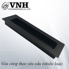 Tay nắm âm nhôm, màu đen Vinahardware -HD0509D160D
