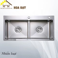 Chậu Rửa Bát Inox 304 Hai Ngăn – Thiết Kế Vuông – Mã 1131.2.68143