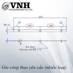 Thanh la, sơn đen mờ - VNH474204