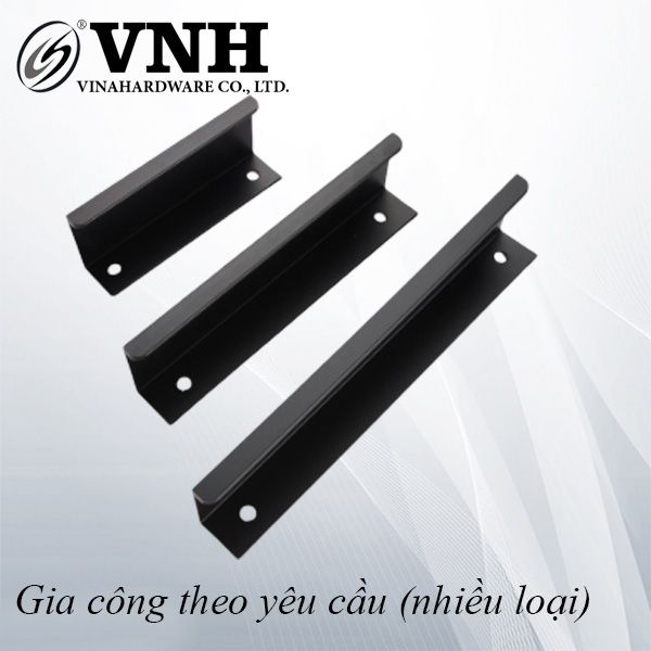 Tay nắm anode nhôm, màu đen bóng Vinahardware - VNH1502115AL