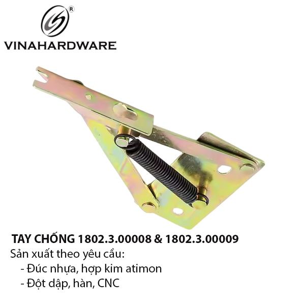 Tay nâng cửa tủ đứng, xi bảy màu - LD937Z22P