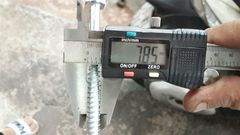 Vít phong M8 đầu lục giác ngoài, màu trắng-ZP860