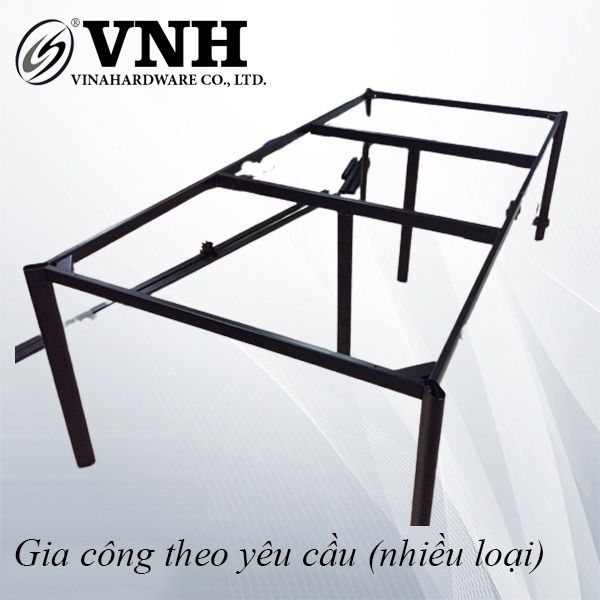 Khung Bàn Thép Sơn Tĩnh Điện Oval Lắp Ráp - Màu Đen – Vinahardware 2300.1.11846