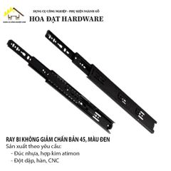 Ray bi 3 tầng không giảm chấn, bản 45, màu đen Ivan ngăn hộc kéo