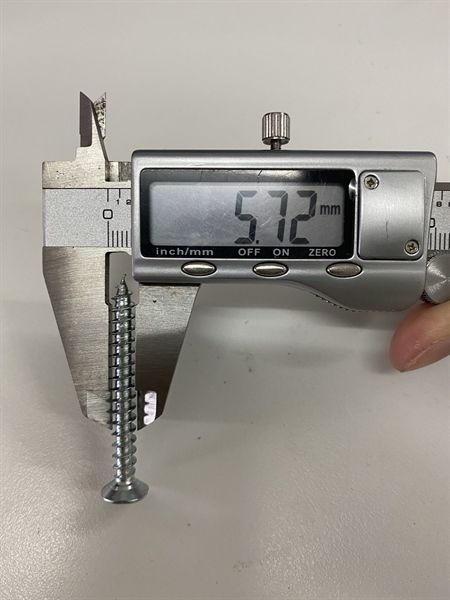 Vít đầu bằng răng nhuyễn M6, màu trắng-ZS625SN