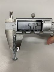 Vít đầu bằng răng nhuyễn M6, màu trắng-ZS625SN