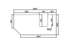 Pat (bas) sắt sơn đen mờ Vinahardware - VNH2502101BT