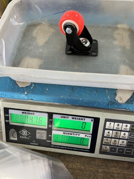 Bánh xe nhựa, không khóa, màu cam - CT4056KK