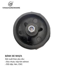 Bánh xe nhưa phi 50mm, bánh dày 18mm Vinahardware - BXN5018