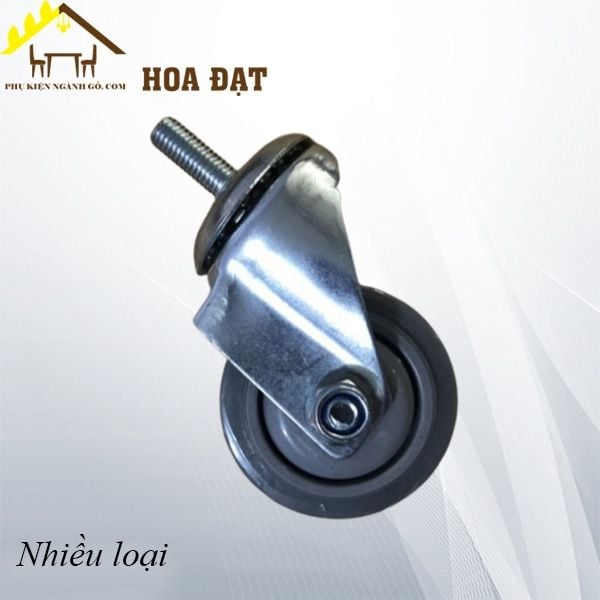 Bánh xe nhựa có tyren, màu xám Vinahardware - CT751230CK