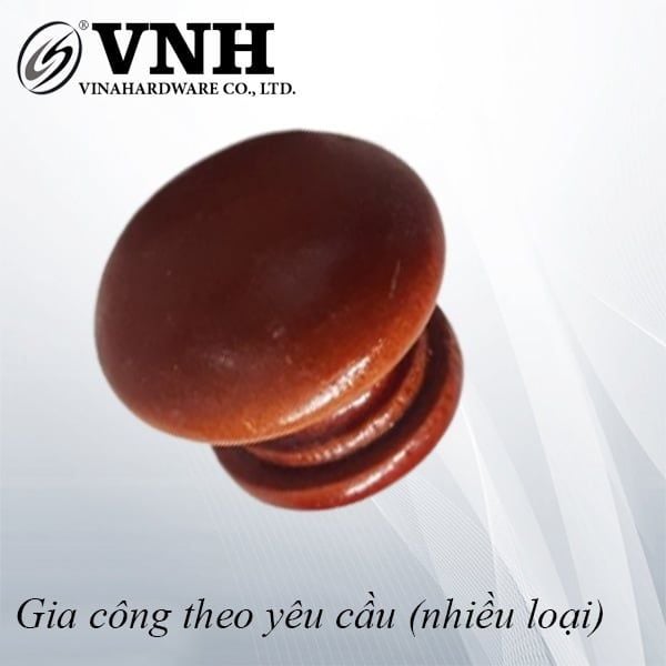 Tay nắm gù gỗ, hàng sơn bóng, màu đậm Vinahardware -HD003932D