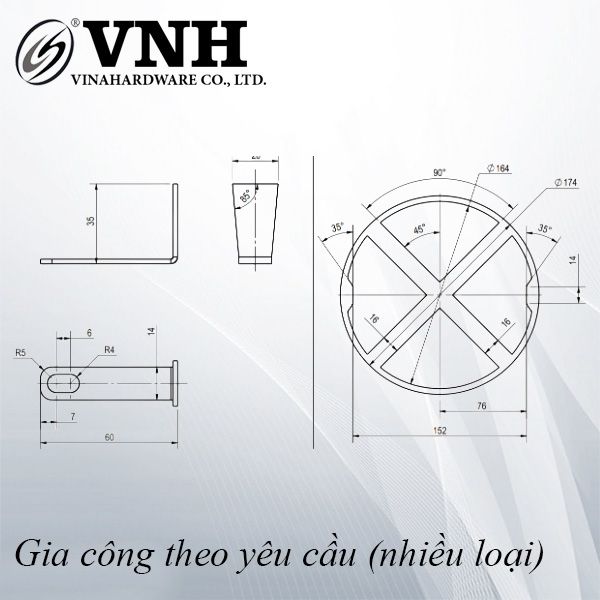 Pat (bas) tròn, sơn đen ED - VNH1522302ED