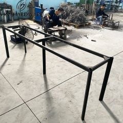 Khung Bàn Thép Sơn Tĩnh Điện Oval Lắp Ráp - Màu Trắng – Vinahardware - Mã 2300.1.10525