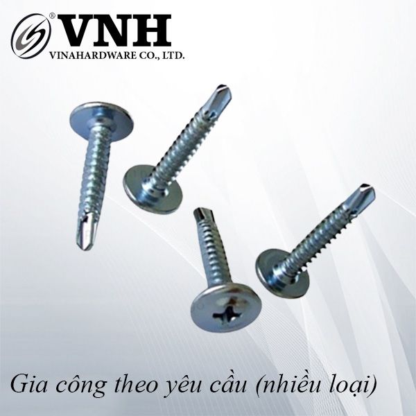 Vít khoan M4 đầu dù, đuôi cá, inox 410 - SC420I410