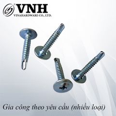 Vít khoan M4 đầu dù, đuôi cá, inox 410 - SC420I410