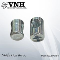 Tán ngang M6x13mm, lệch tâm (9.5x7.5), xi trắng test muối 72h Vinahardware - CRS613DY
