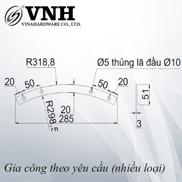 Pát (bas) sắt, sơn đen mờ - VNH285203