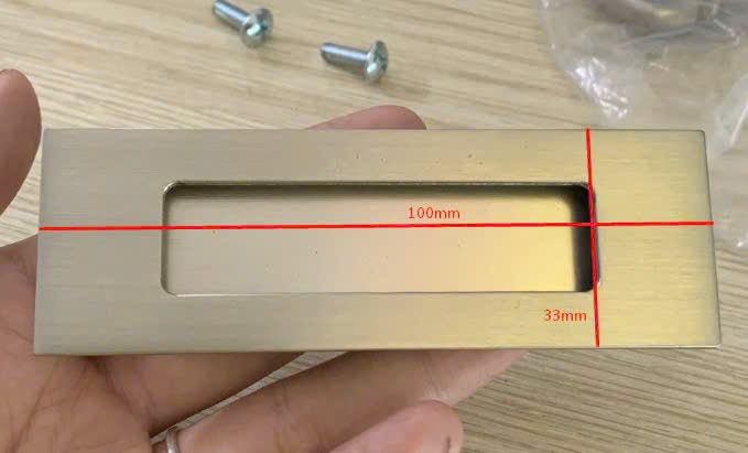 Tay nắm âm hợp kim atimon Vinahardware - VNH10033NK80