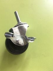 Bánh xe cao su phi 65 có khóa, ty ren M12x25 - CT6525CK