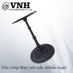 Chân bàn cafe chân trụ 700mm, gang đúc - VNH70023B