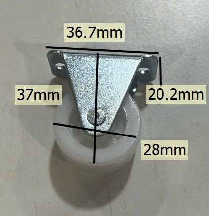 Bánh xe tủ một chiều, màu trắng Vinahardware - CT09966D30T