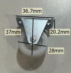 Bánh xe tủ một chiều, màu trắng Vinahardware - CT09966D30T