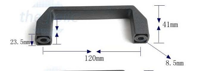 Tay nắm nhựa, màu đen Vinahardware - HD2312D120