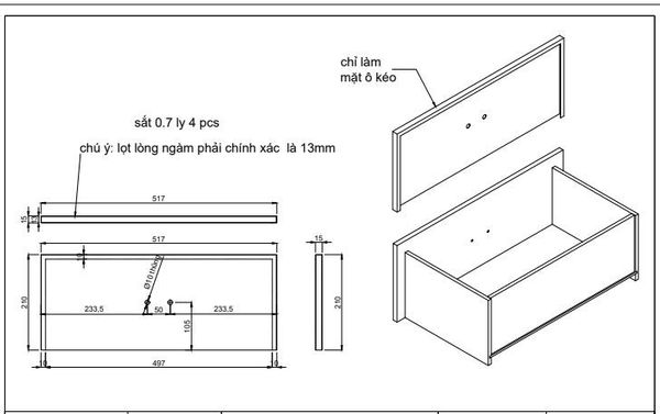 Sắt tấm 313480, 517*210*0.7mm, phôi-VNH2923562
