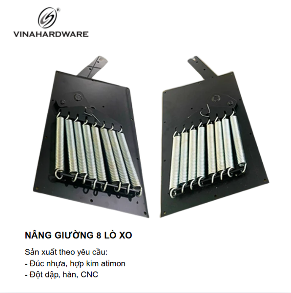 Tay Nâng Mặt Bàn Âm Tủ 5 Lò Xo – Vinahardware 2500.1.33214