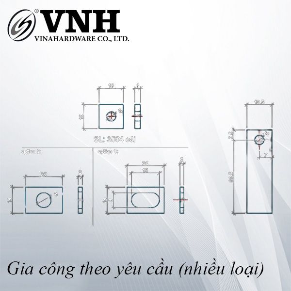 Pat (bas) sắt thẳng, hàng phôi - VNH13133P