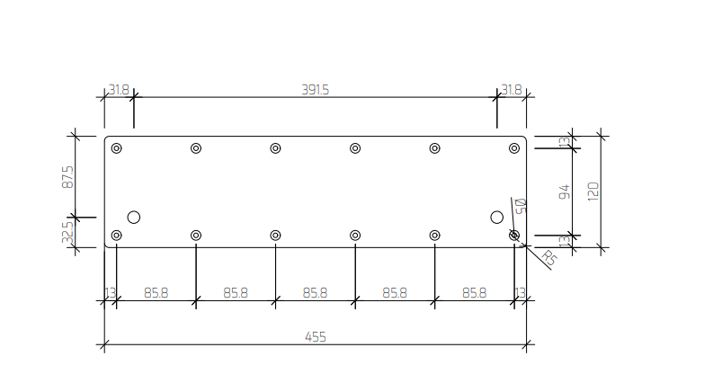 Pat (bas) sắt sơn đen mờ Vinahardware - VNH5444655B
