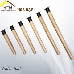 Chân bàn gỗ tiện tròn, hai đầu bo - VNH3560H720B