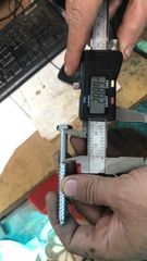 Vít phong M8 đầu lục giác ngoài, màu trắng-ZP860