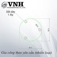 Pat (bas) sắt tròn, hàng phôi - VNH6002P