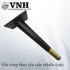 Chân ghế sofa loại nghiêng vàng đen cao cấp - Mã 2100.2.12006