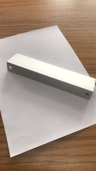 Tay nắm âm tủ nhôm, hàng loại nhẹ, màu bạc Vinahardware - HD06T300