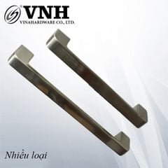 Tay nắm 160mm, hợp kim kẽm, màu trắng inox Vina - HD0402N160-HD0402N160