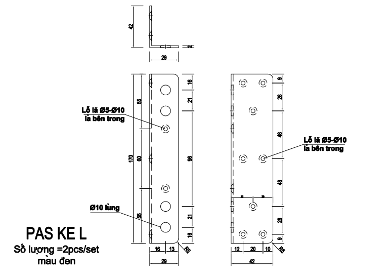Pat (bas) sắt Vinahardware, xi bảy màu - VNH182402Z23