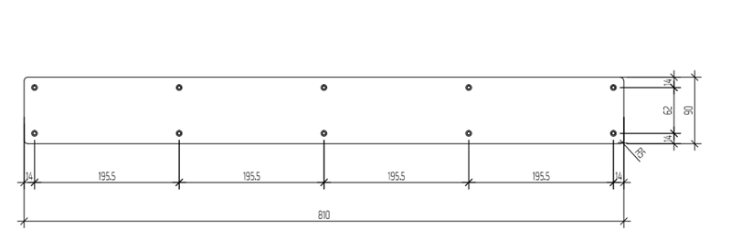 Pat (bas) sắt sơn đen mờ Vinahardware - VNH5444655B