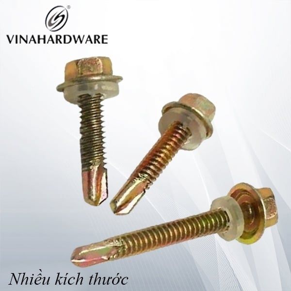 Vít bắn tôn sắt M5, bảy màu Vinahardware - SC525Z23
