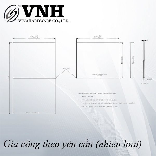 Tấm PVC uốn cong màu trong - VNH1170693