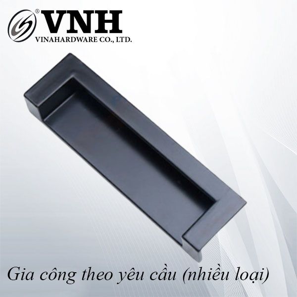 Tay nắm âm hợp kim nhôm, màu đen Vinahardware -HD0010B