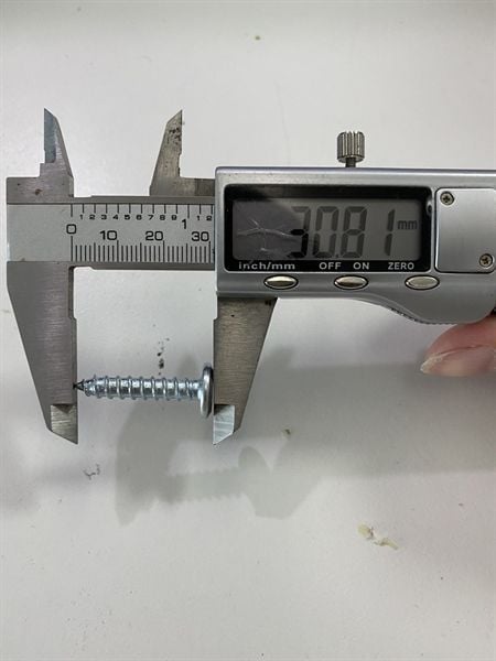 Vít gỗ lục giác chìm M6, màu trắng - VGLGC630W