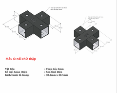 Pat (bas) sắt, sơn đen mờ Vinahardware - VNH69352B